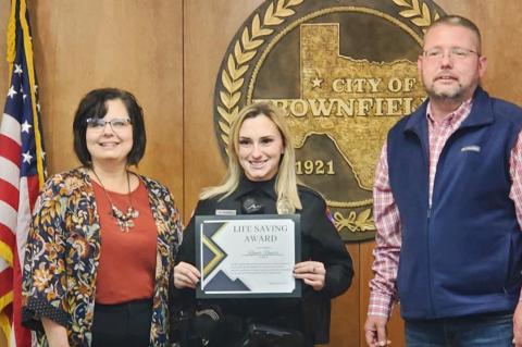 City Council honors Brownfield police officers