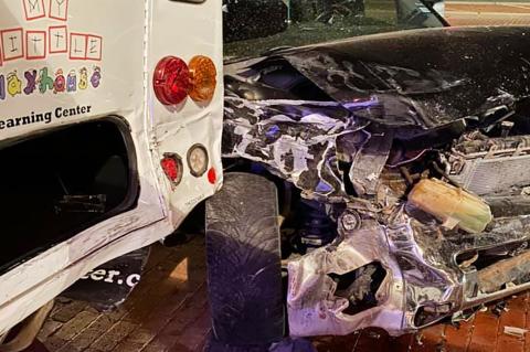 Driver Strikes Daycare Van, Charged With DWI