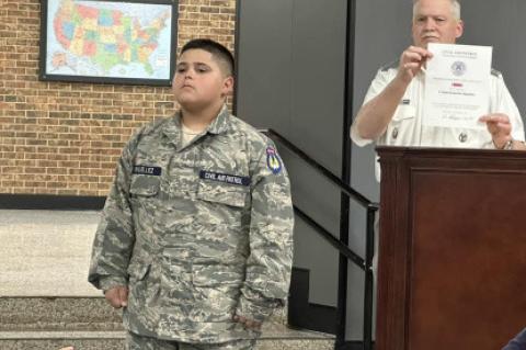 BMS Civil Air Patrol Squadron Pinning, Charter Ceremony