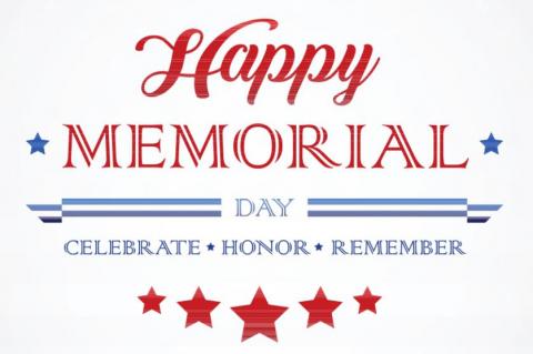 Memorial Day Closings