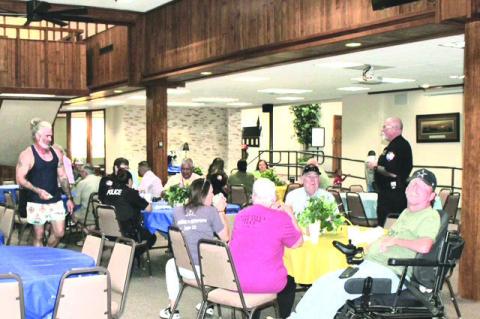 Calvary Baptist Church hosted “Burritos with the Blue” Saturday to show their support of law enforcement in the area. (Photos by Lupe Perez)