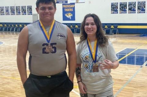 Maggie Ridenour and Logan Castaneda.
