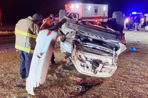 Rollover sends one to hospital