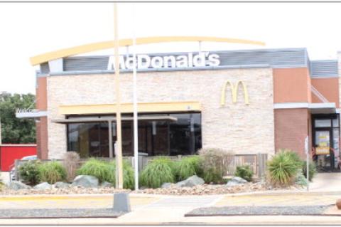 The current look of the Brownfield McDonald's. The location will close temporarily on Friday, June 13 for an extensive remodel. (Photo by Lupe Perez)