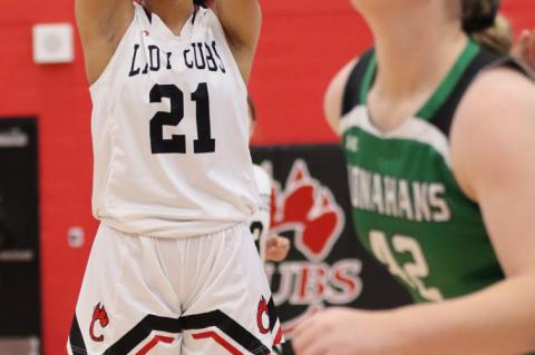 Lady Cubs split a pair before the break