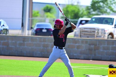 Brownfield’s Andrew Valenzuela waits for a pitch during the Black-Gold Sports Senior Game at Joe Spikes Fields on Saturday in Lamesa. (Photos by Whitey McDaniel)