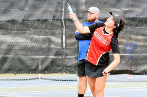 Brownfield tennis remains unbeaten in season