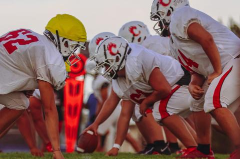 The Brownfield football team capped its first week of practice