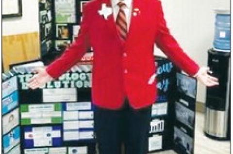 Presenting FCCLA program to board