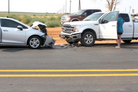 Accident at reconstructed intersection