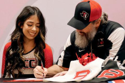 Romero Signs to Cheer at Trinity Valley