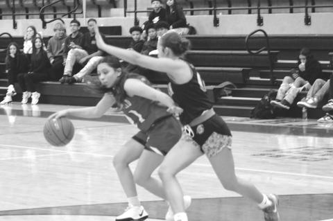 Brownfield’s Allyson Guzman (21) drives into the lane against Canadian during a game at the Hoopin’ Cubs Classic on Thursday at Brownfield.