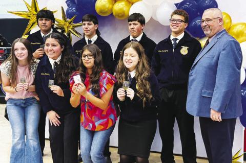 Brownfield FFA Ag banquet honorees