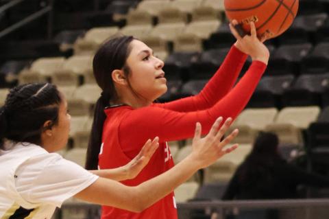 Kyndal Huerta taking a shot (Krystal Valentin)