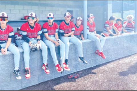 The Brownfield baseball team waits for Game 1 against Presidio to begin in a best-of-3 Class 3A Division I bi-district playoff series on Friday at Fort Stockton High School. (BROWNFIELD ISD PHOTO)