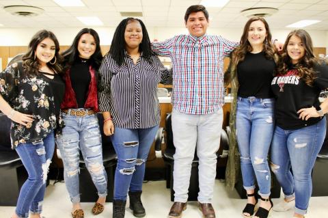 The Brownfield High School Cosmetology Skills USA group