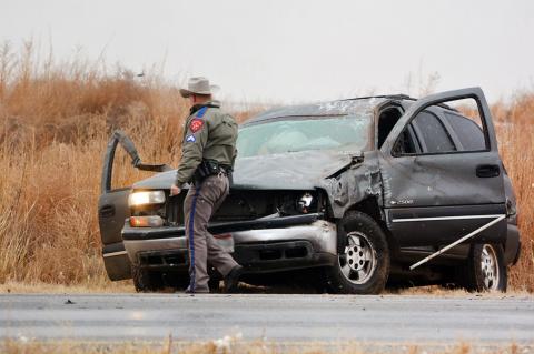 Weather conditions cause rollover on 62/385