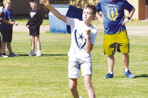 Wellman-Union Football Camp youth finesse skills