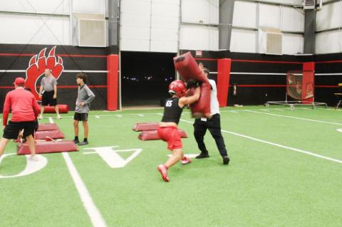 Brownfield football opens with midnight conditioning