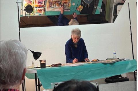 Watercolor demonstration
