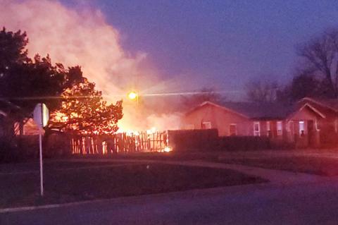 There was a double house fire 