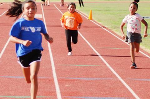 Wellman Union holds track meet for kids