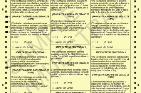 Constitutional Amendment Election to be Held Nov. 2