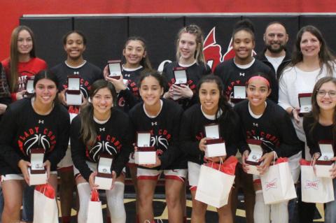 STATE CHAMPION LADY CUBS RECEIVE Championship Rings