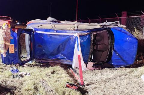 Hit and run sends two to hospital
