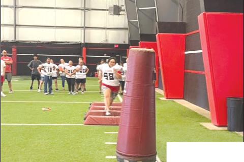 The moms of the Brownfield football players had a chance to see just what their sons go through as they participated in the Cubs’ Mom Clinic last week at the high school