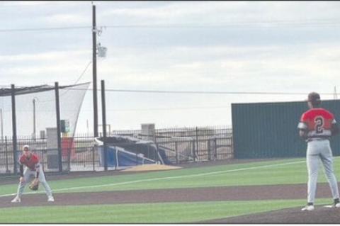 Brownfield’s Jayden Salas (2) readies to throw a pitch against Presidio in Game 1 of a best-of-3 Class 3A Division I bi-district playoff series on Friday at Fort Stockton High School. (BROWNFIELD ISD PHOTO)