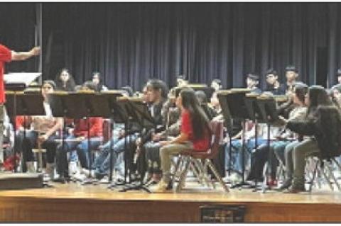 BMS Band Shines at Abernathy Festival