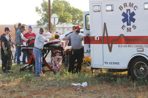 Car accident sends two to the hospital