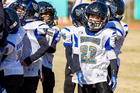 The Wellman-Union 2nd/3rd grade football team are Super Bowl Champions