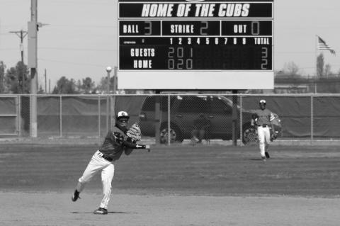 Brownfield shortstop Emanuel Martinez throws across the diamond for an out against Odessa Compass Academy in a District 3-3A game on Saturday in Brownfield. The Cubs were the visitors in this game. (Lee Scheide | Brownfield News)