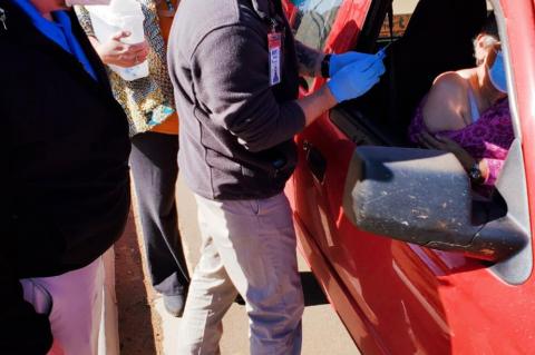 BRMC Clinic delivers COVID-19 vaccine to elderly
