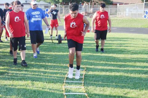 CUBS football compete at Tahoka