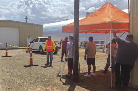 TxDot hosted a safety training last week at the Terry County Show Barn where attendees got refreshers on safety guidelines (photos provided)