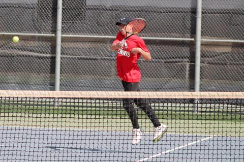 Brownfield tennis takes district title on home court