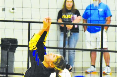 Wellman-Union Volleyball team defeats Tahoka in 3 sets