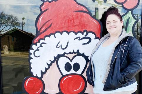 Painting windows for Joy