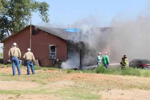 Brownfield Fire Department battles multiple fires Thursday