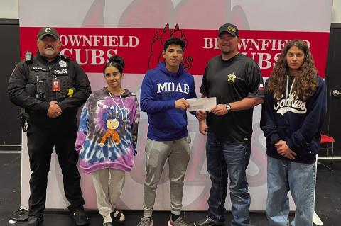BHS Auto Tech students presented Good Fellows with a check for almost $2000! This was the proceeds from the annual car show in November.