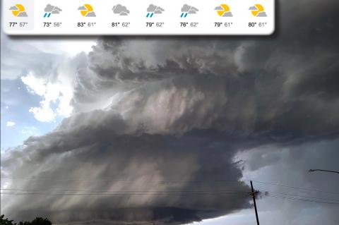 Brownfield sees rain with chances of more