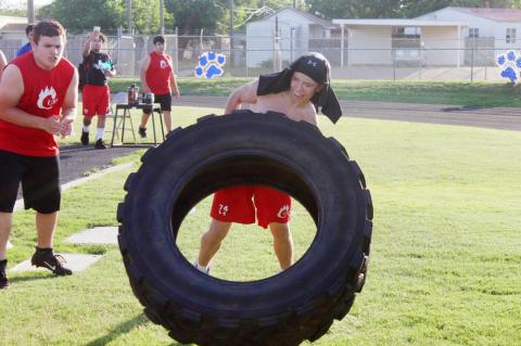 CUBS football compete at Tahoka