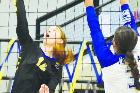 Wellman-Union Volleyball team defeats Tahoka in 3 sets