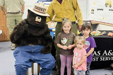 Smokey the Bear visits Brownfield