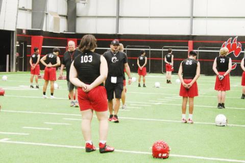 Brownfield football opens with midnight conditioning