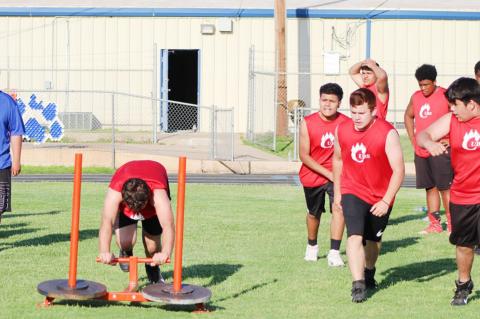 CUBS football compete at Tahoka