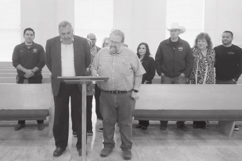 Mayor Tom Hesse and Terry County Judge J.D. Wagner 
